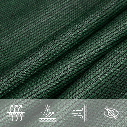 Sunshade Sail 160 g/m² Dark Green 2x4 m HDPE
