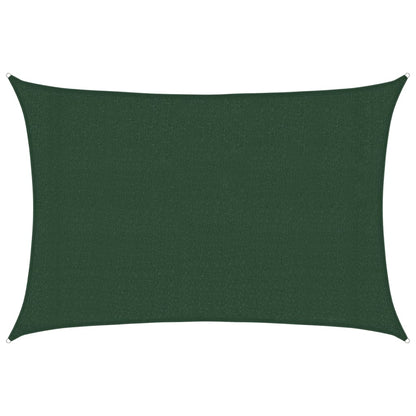Sunshade Sail 160 g/m² Dark Green 3x4.5 m HDPE