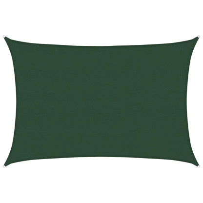 Sunshade Sail 160 g/m² Dark Green 5x7 m HDPE