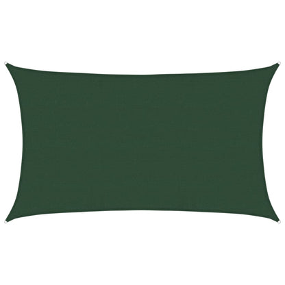 Sunshade Sail 160 g/m² Dark Green 5x8 m HDPE