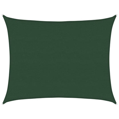 Sunshade Sail 160 g/m² Dark Green 6x7 m HDPE