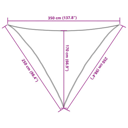 Sunshade Sail 160 g/m² Dark Green 2.5x2.5x3.5 m HDPE