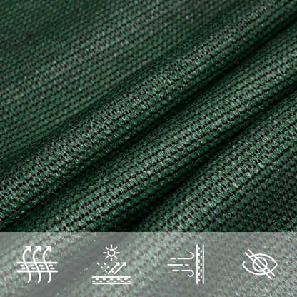 Sunshade Sail 160 g/m² Dark Green 4/5x4 m HDPE