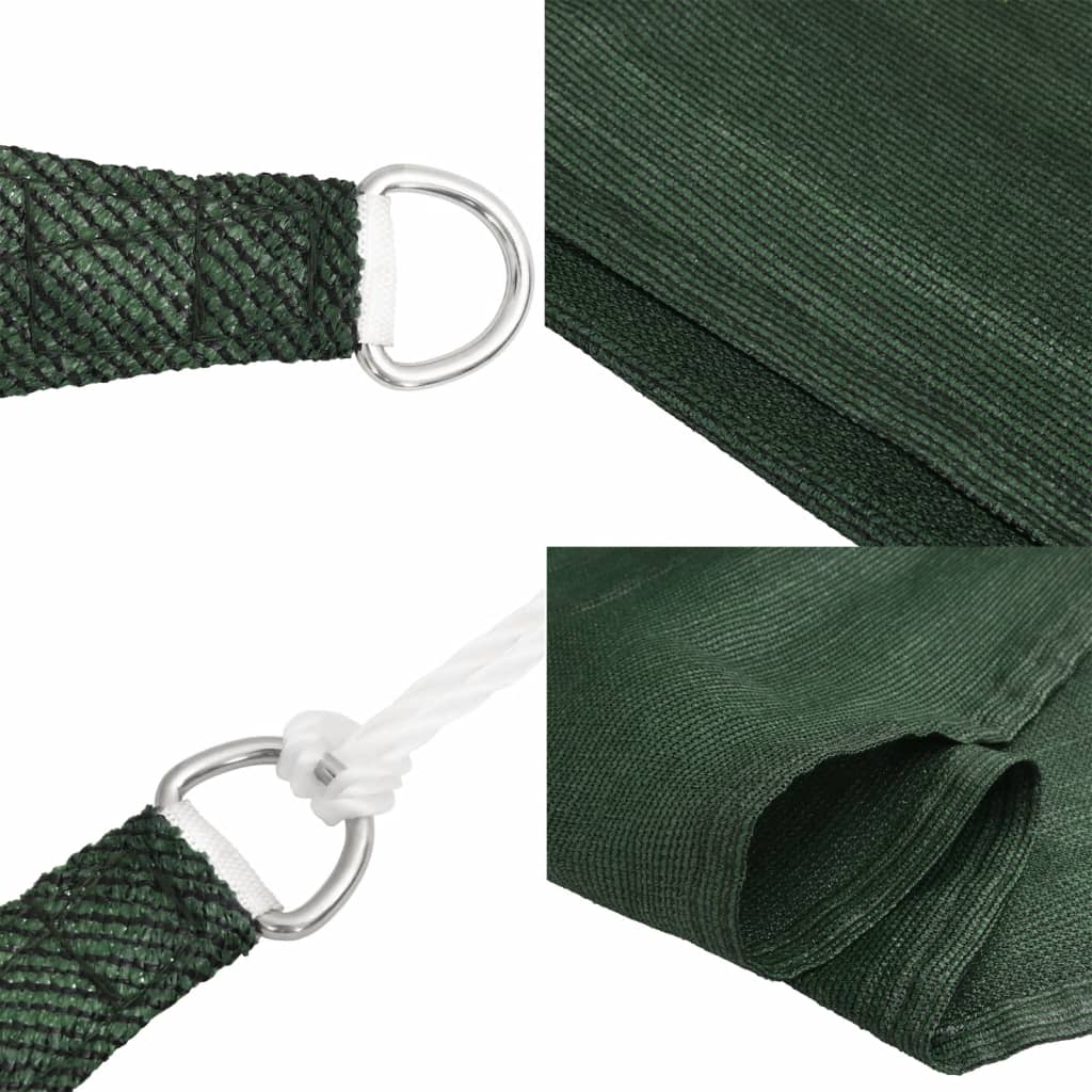 Sunshade Sail 160 g/m² Dark Green 4/5x4 m HDPE