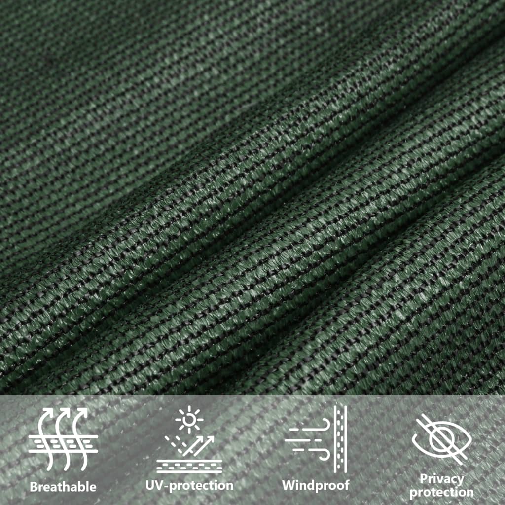 Sunshade Sail 160 g/m² Dark Green 4/5x4 m HDPE