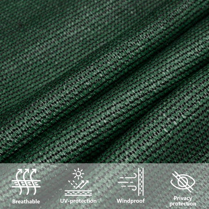 Sunshade Sail 160 g/m² Dark Green 4/5x4 m HDPE