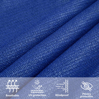 Sunshade Sail 160 g/m² Square Blue 7x7 m HDPE