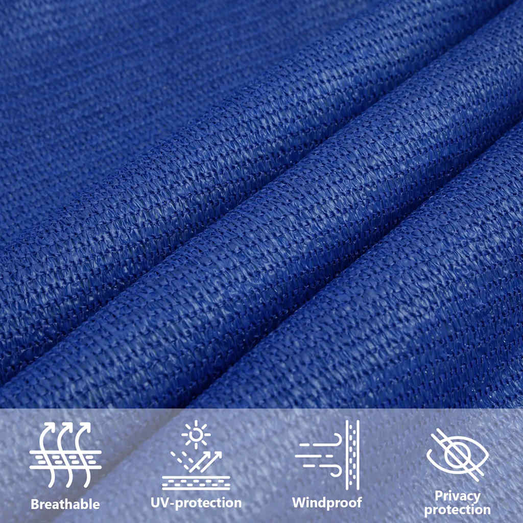 Sunshade Sail 160 g/m² Rectangular Blue 5x8 m HDPE
