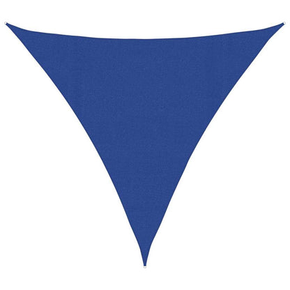 Sunshade Sail 160 g/m² Triangular Blue 4.5x4.5x4.5 m HDPE