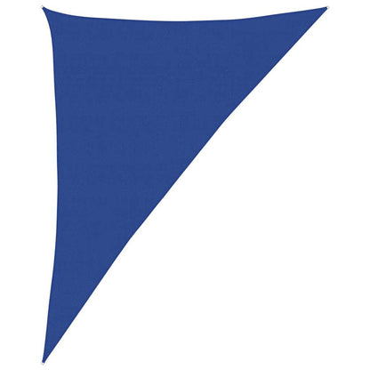 Sunshade Sail 160 g/m² Triangular Blue 4x5x6.8 m HDPE