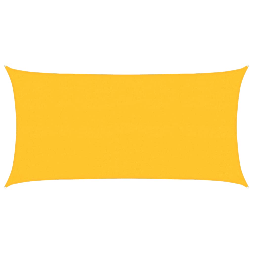 Sunshade Sail 160 g/m² Yellow 2x4 m HDPE