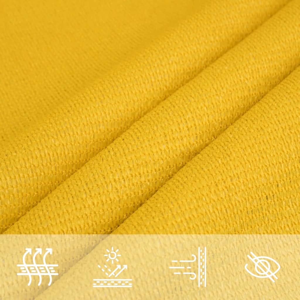 Sunshade Sail 160 g/m² Yellow 2x4 m HDPE