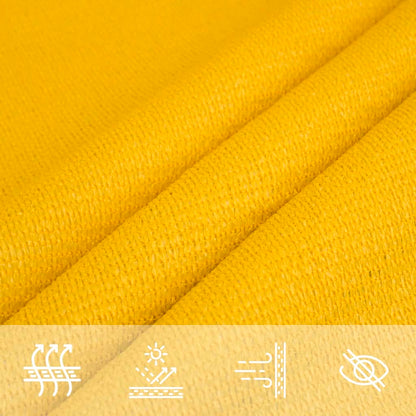 Sunshade Sail 160 g/m² Yellow 2x4 m HDPE