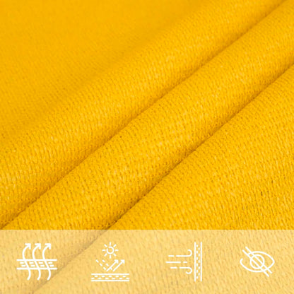 Sunshade Sail 160 g/m² Yellow 3x4.5 m HDPE