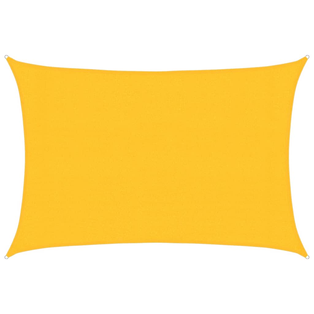 Sunshade Sail 160 g/m² Yellow 3x5 m HDPE