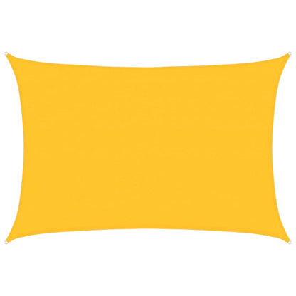 Sunshade Sail 160 g/m² Rectangular Yellow 4x5 m HDPE