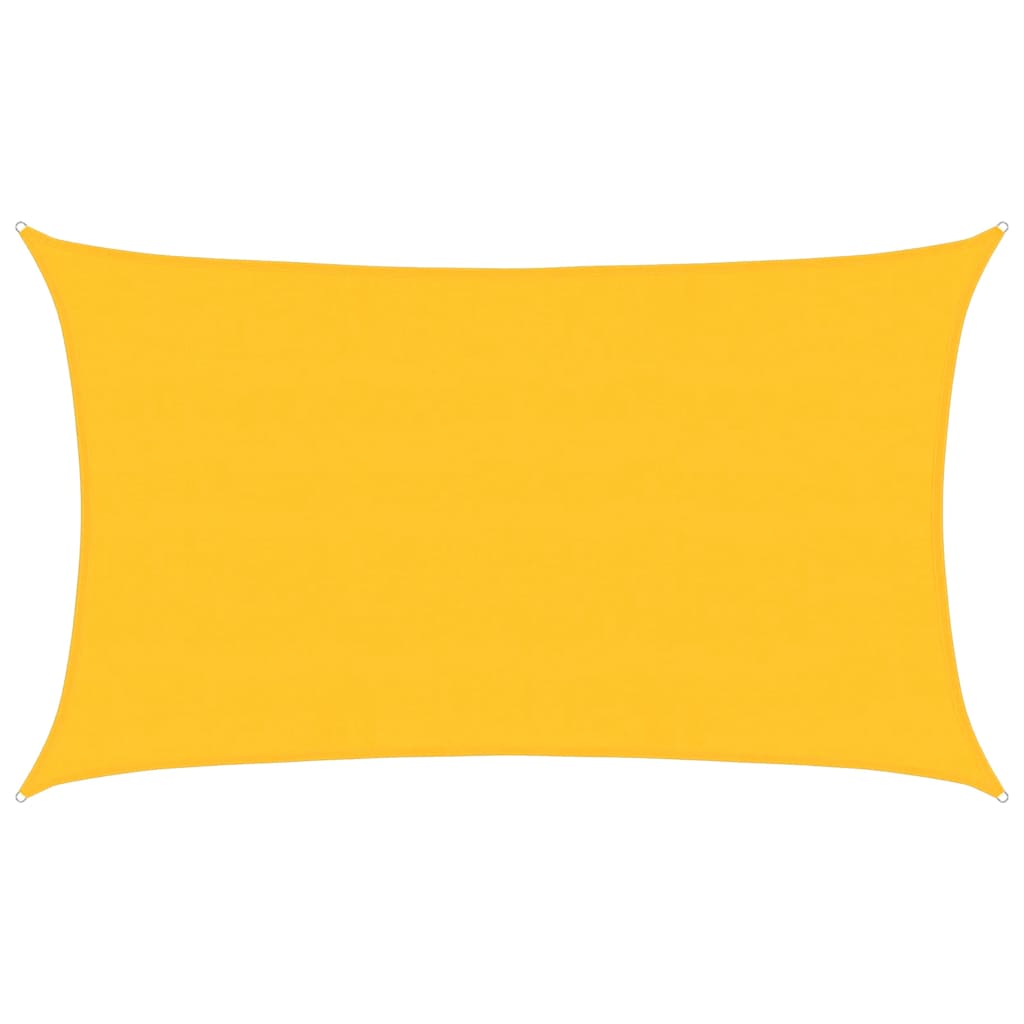 Sunshade Sail 160 g/m² Rectangular Yellow 5x8 m HDPE