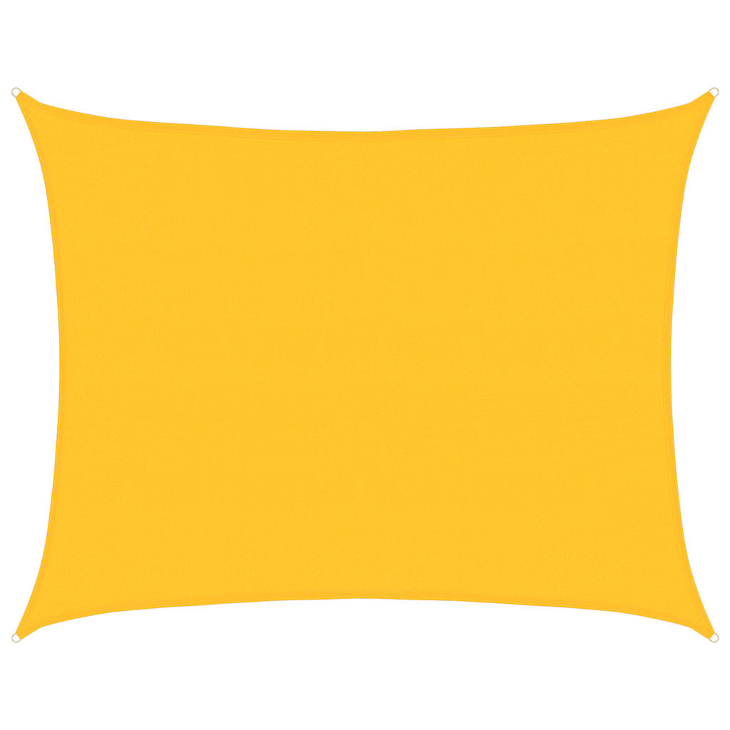 Sunshade Sail 160 g/m² Rectangular Yellow 6x7 m HDPE