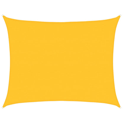 Sunshade Sail 160 g/m² Rectangular Yellow 6x7 m HDPE