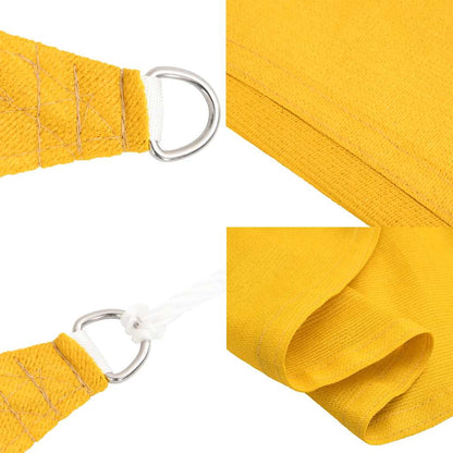 Sunshade Sail 160 g/m² Rectangular Yellow 6x7 m HDPE