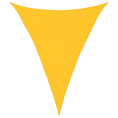 Sunshade Sail 160 g/m² Triangular Yellow 4x5x5 m HDPE