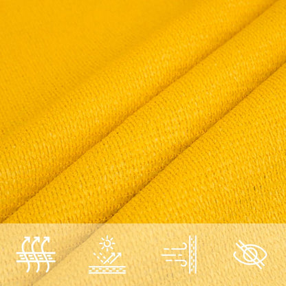 Sunshade Sail 160 g/m² Triangular Yellow 4x5x5 m HDPE