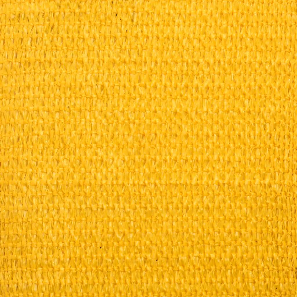 Sunshade Sail 160 g/m² Triangular Yellow 4x5x5 m HDPE