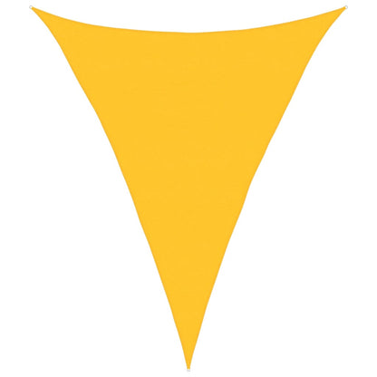 Sunshade Sail 160 g/m² Triangular Yellow 5x6x6 m HDPE