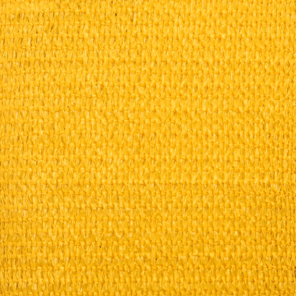 Sunshade Sail 160 g/m² Triangular Yellow 5x6x6 m HDPE