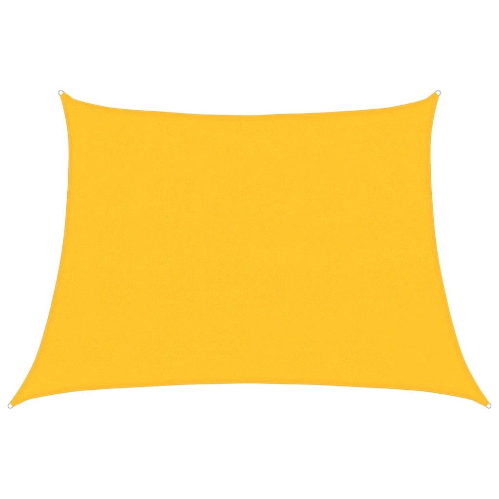 Sunshade Sail 160 g/m² Trapezium Yellow 4/5x3 m HDPE