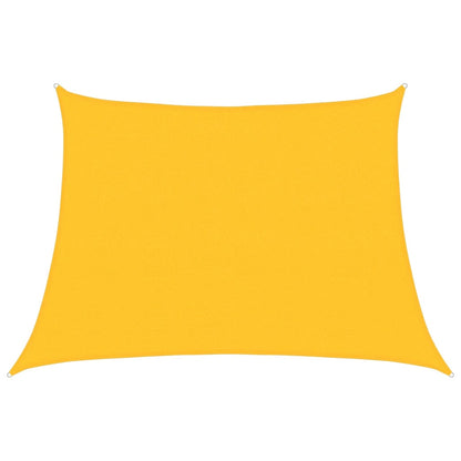 Sunshade Sail 160 g/m² Trapezium Yellow 4/5x3 m HDPE