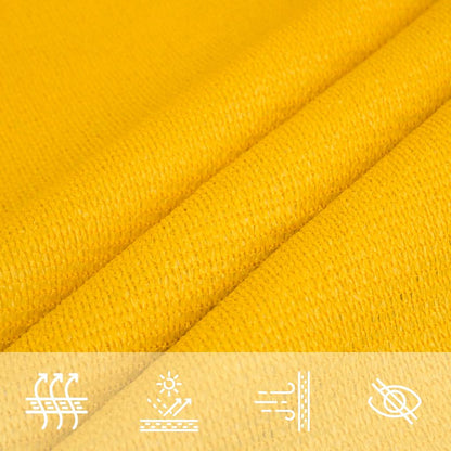 Sunshade Sail 160 g/m² Trapezium Yellow 4/5x4 m HDPE
