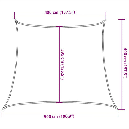 Sunshade Sail 160 g/m² Trapezium Yellow 4/5x4 m HDPE