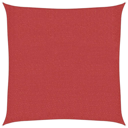Sunshade Sail 160 g/m² Red 3.6x3.6 m HDPE