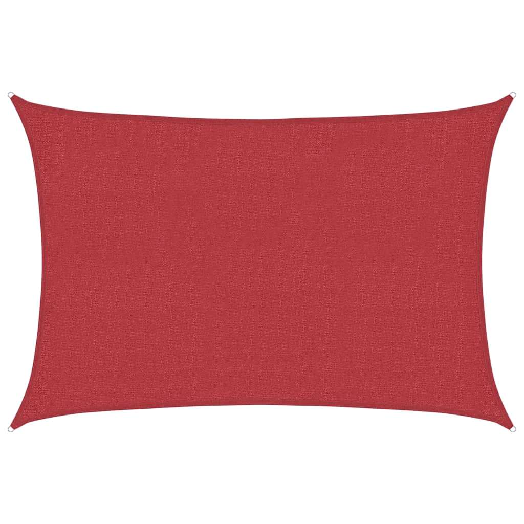 Sunshade Sail 160 g/m² Red 2x2.5 m HDPE