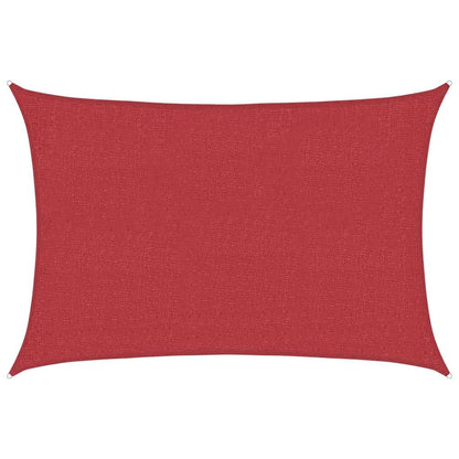 Sunshade Sail 160 g/m² Red 2x2.5 m HDPE
