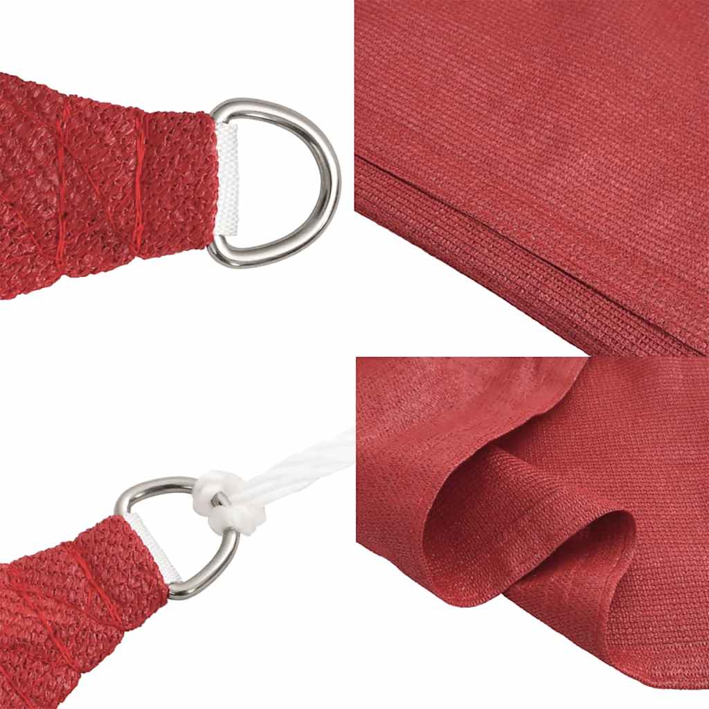 Sunshade Sail 160 g/m² Red 2x2.5 m HDPE