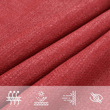 Sunshade Sail 160 g/m² Red 2x2.5 m HDPE