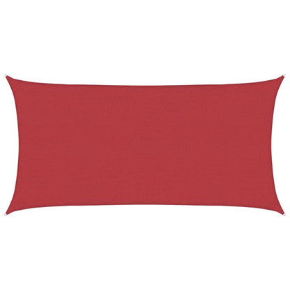 Sunshade Sail 160 g/m² Red 2x4 m HDPE