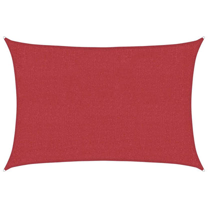 Sunshade Sail 160 g/m² Red 2.5x3.5 m HDPE