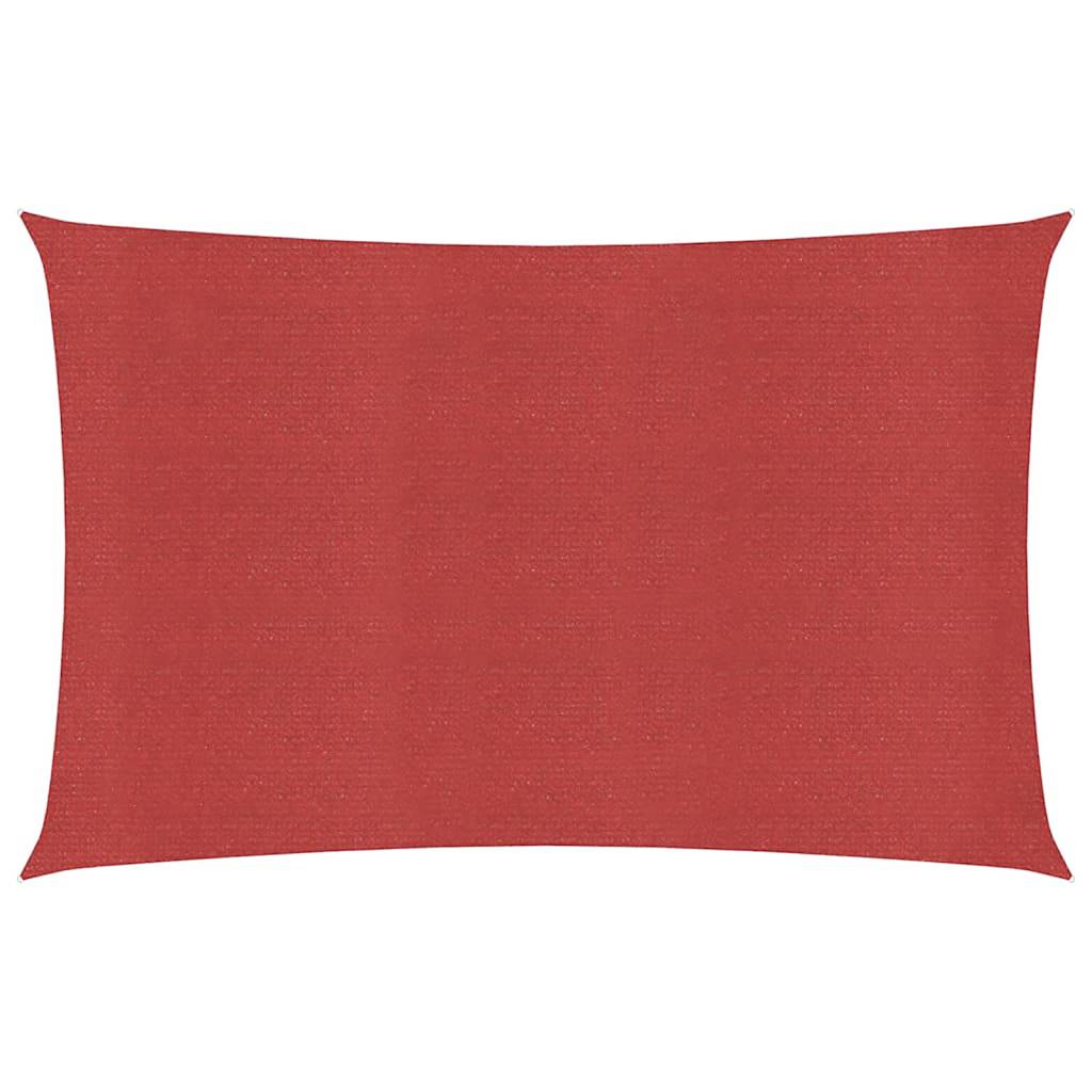 Sunshade Sail 160 g/m² Red 2.5x4.5 m HDPE