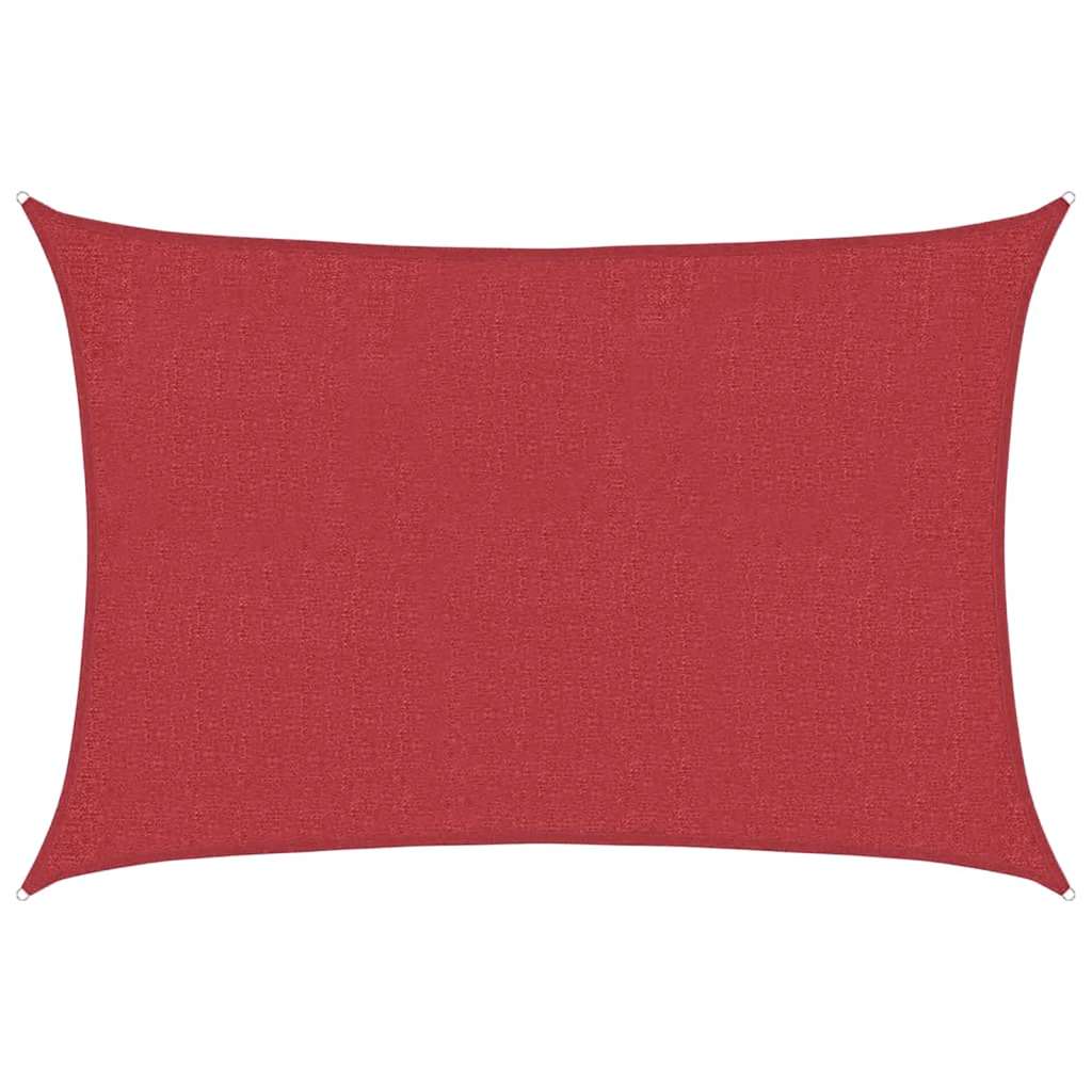 Sunshade Sail 160 g/m² Red 3x4.5 m HDPE