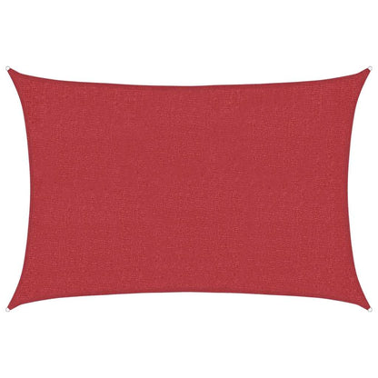 Sunshade Sail 160 g/m² Red 3x4.5 m HDPE