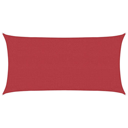 Sunshade Sail 160 g/m² Red 3x6 m HDPE