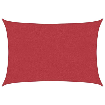 Sunshade Sail 160 g/m² Red 3.5x4.5 m HDPE