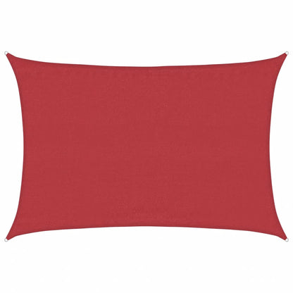 Sunshade Sail 160 g/m² Red 3.5x5 m HDPE
