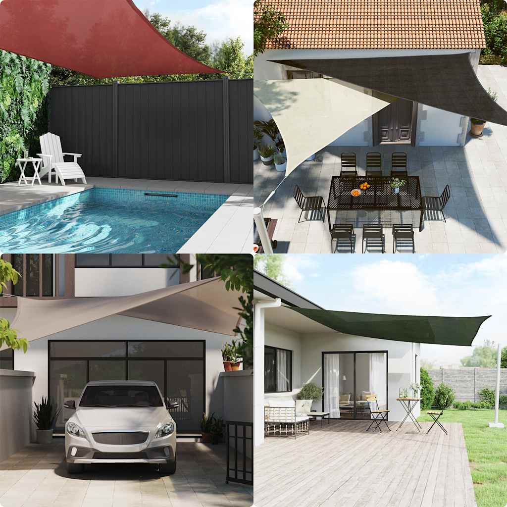 Sunshade Sail 160 g/m² Red 3/4x2 m HDPE