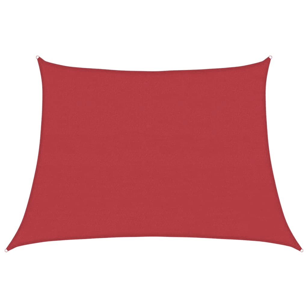 Sunshade Sail 160 g/m² Red 4/5x3 m HDPE