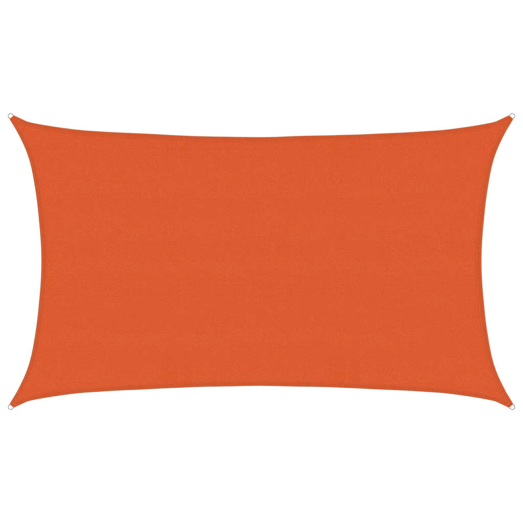 Sunshade Sail 160 g/m² Rectangular Orange 5x8 m HDPE