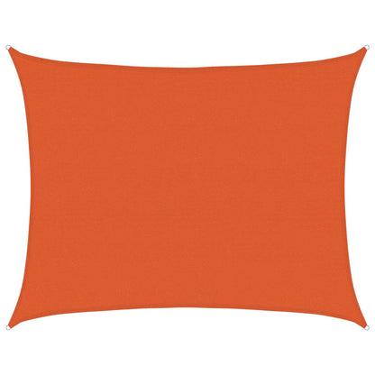 Sunshade Sail 160 g/m² Rectangular Orange 6x7 m HDPE